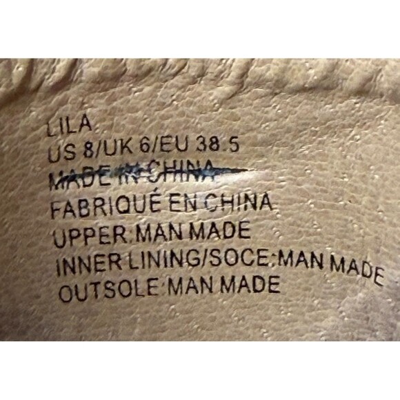 JustFab Lila Pointed Toe Stiletto Heels 8 New Ankle Strap Beige Black Going Out - Picture 8 of 9